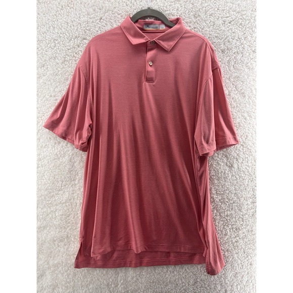 Peter Millar Other - Peter Millar Golf Polo Shirt Men's Large Featherweight UPF 50 Performance Pink